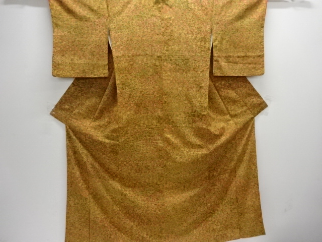 霞取りに花模様小紋着物